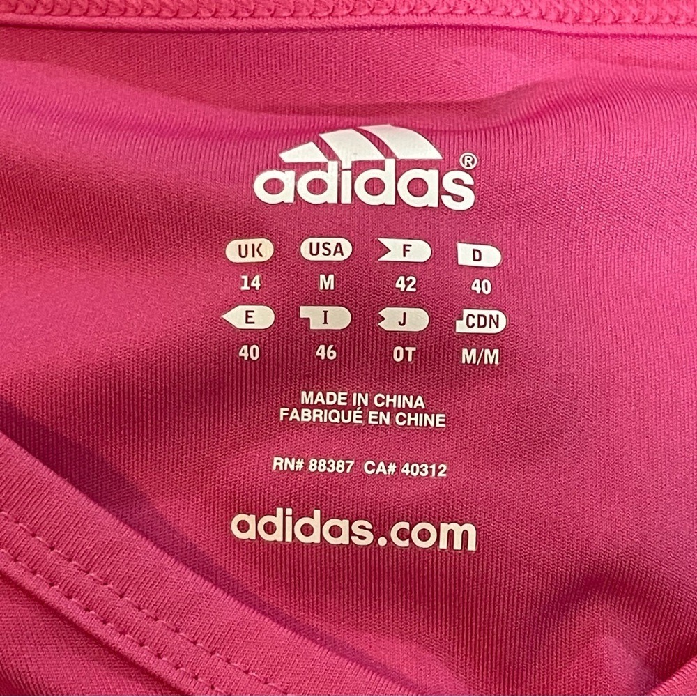 Adidas Women's Vibrant Pink Tank‎ Top - Picture 5 of 8